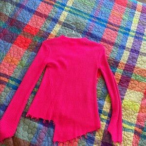 For The Republic Hot Pink Knit Sweater
